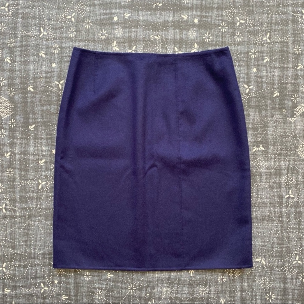 NWOT Cacharel Blue Pencil Skirt 10